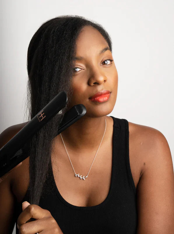 Hot & Hotter Extra Long Ceramic Plate Digital Flat Iron 1" #5897