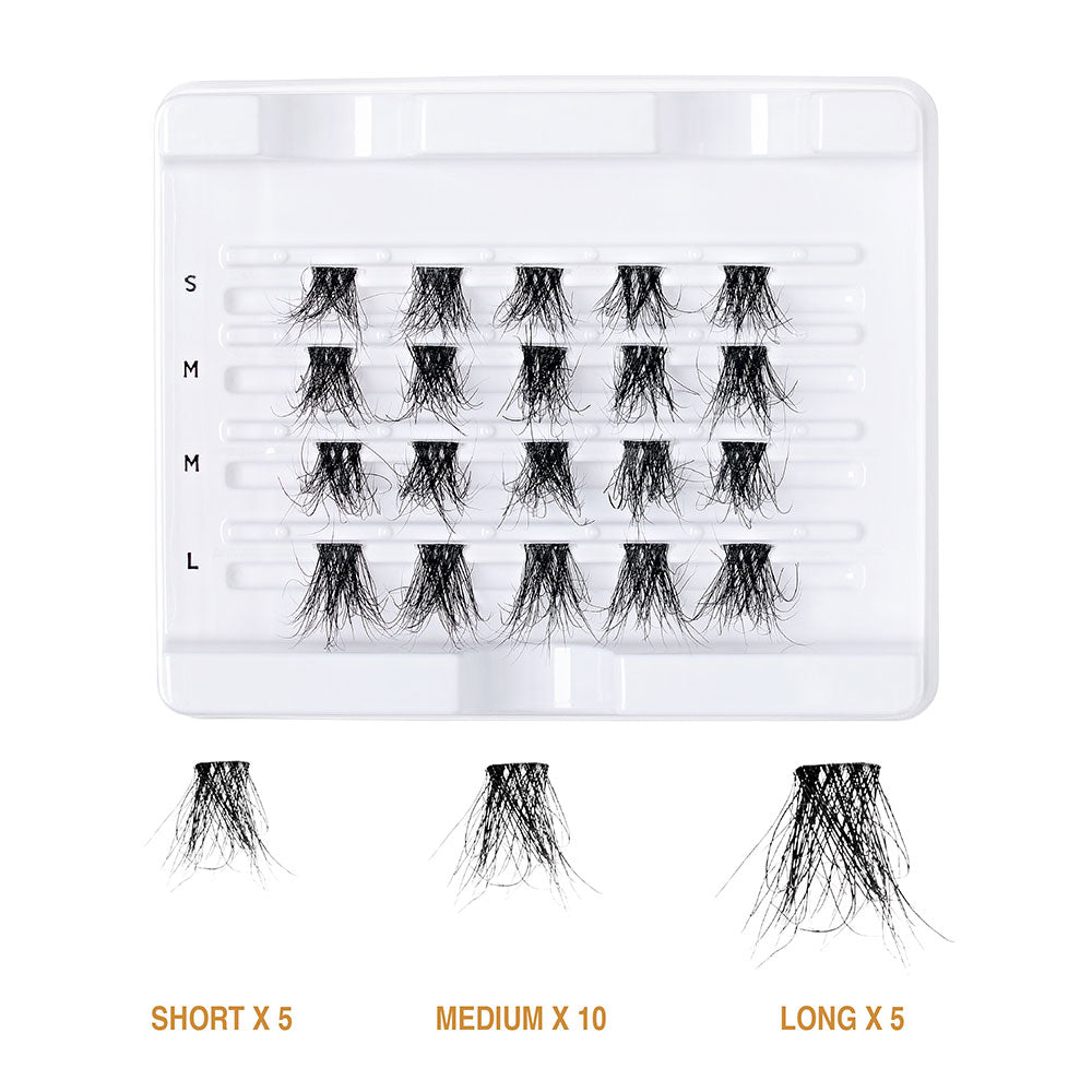 Kiss V-Luxe by iEnvy Extended 100% Real Mink Cluster Lashes