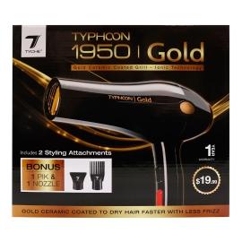 Nicka K New York Tyche 1950 Typhoon Gold Hair Dryer #HDGD01
