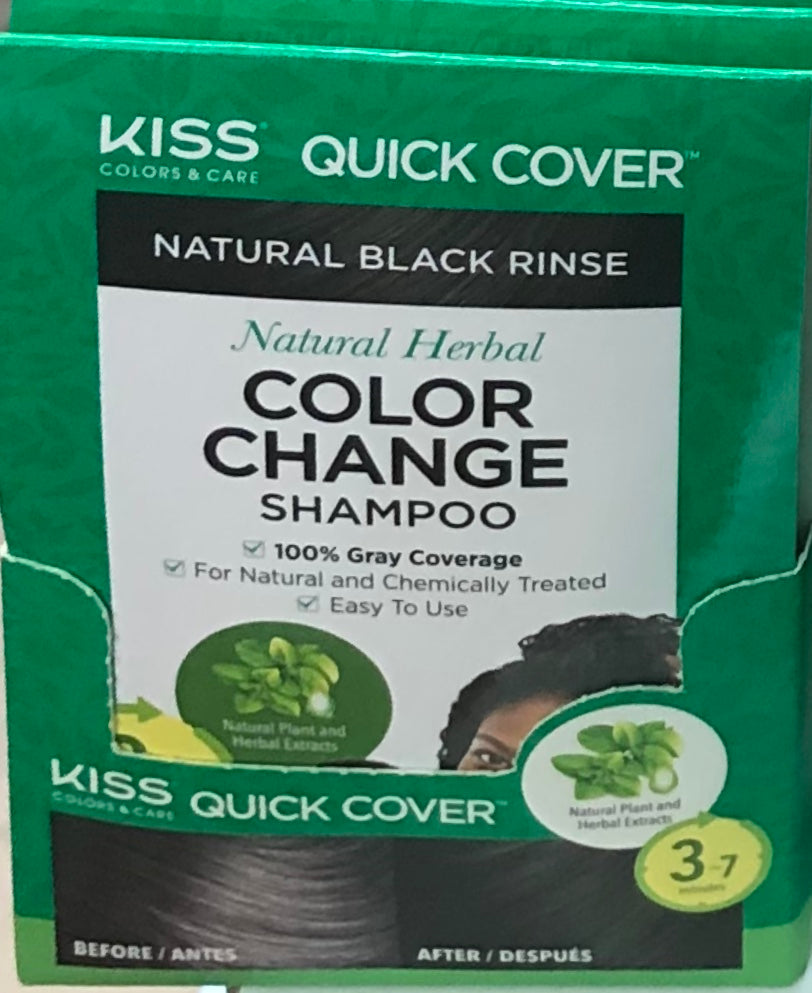 KISS Quick Cover Natural Herbal Color Change Shampoo