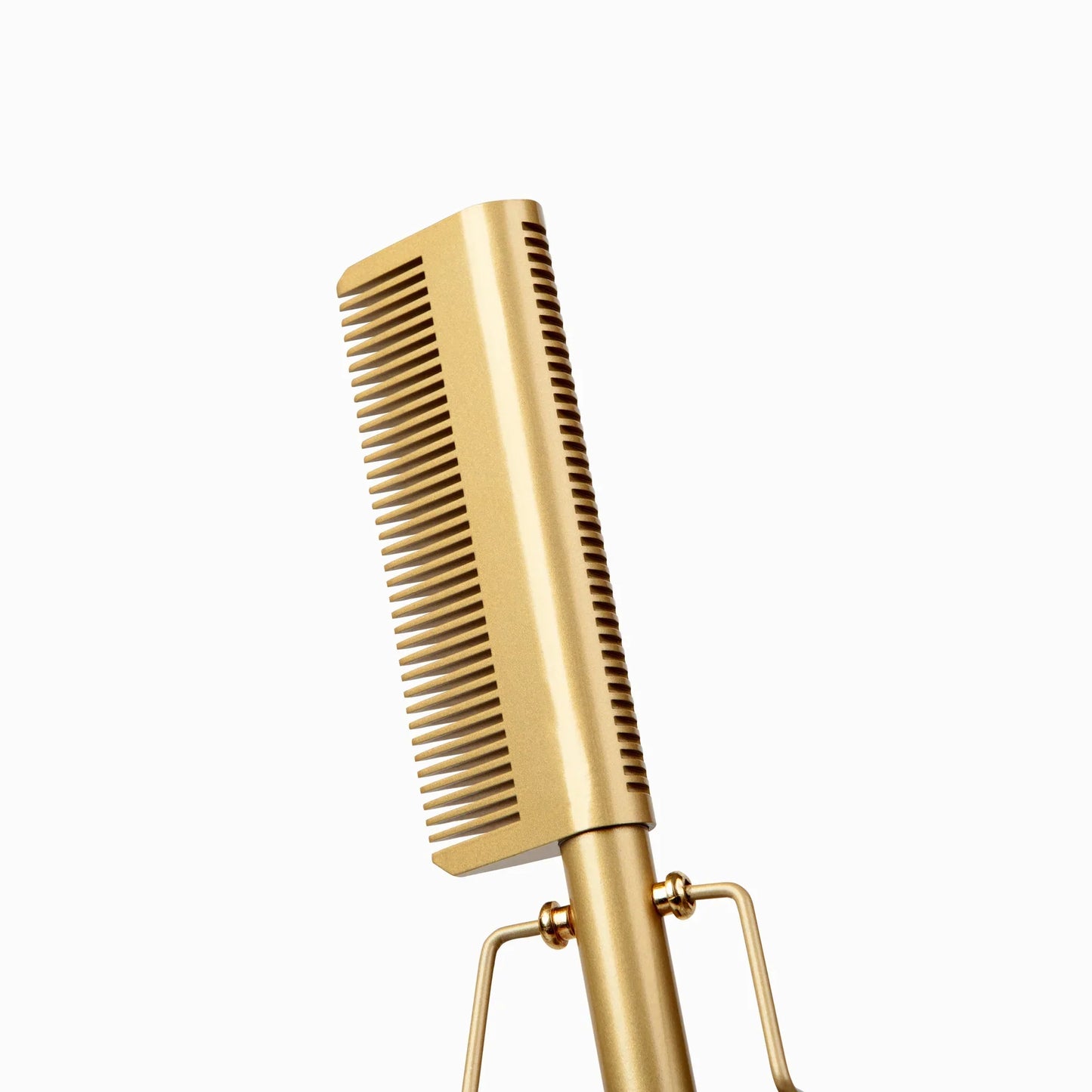 Nicka K New York Tyche Gold Pressing Comb - Double-Sided #HZPC03