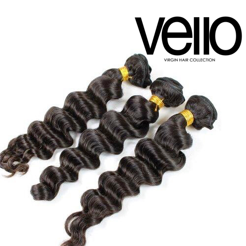 VELLO 9A Virgin Hair Loose Deep - 3 Bundle Deal