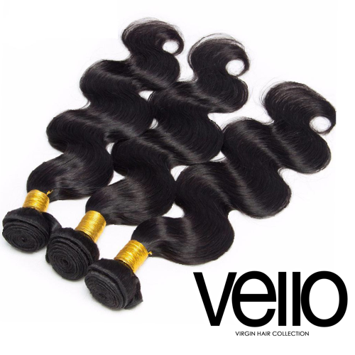 VELLO 13A Virgin Hair Body Wave - 3 Bundle Deal