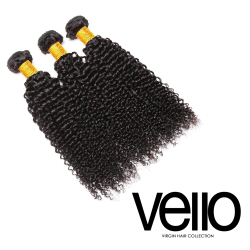 VELLO 9A Virgin Hair Kinky Curl - 3 Bundle Deal
