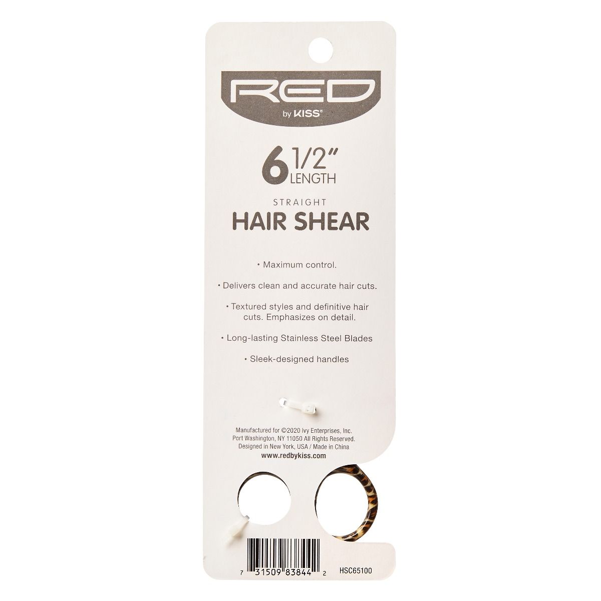 Red by Kiss Straight Hair Shear 6 1/2" #HSC65