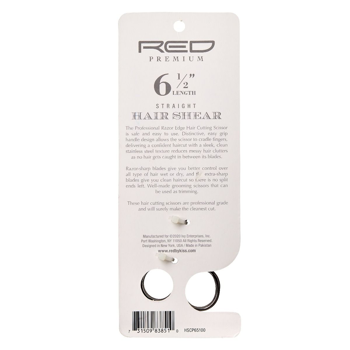 Red Premium Straight Hair Shear 6 1/2" #HSCP65