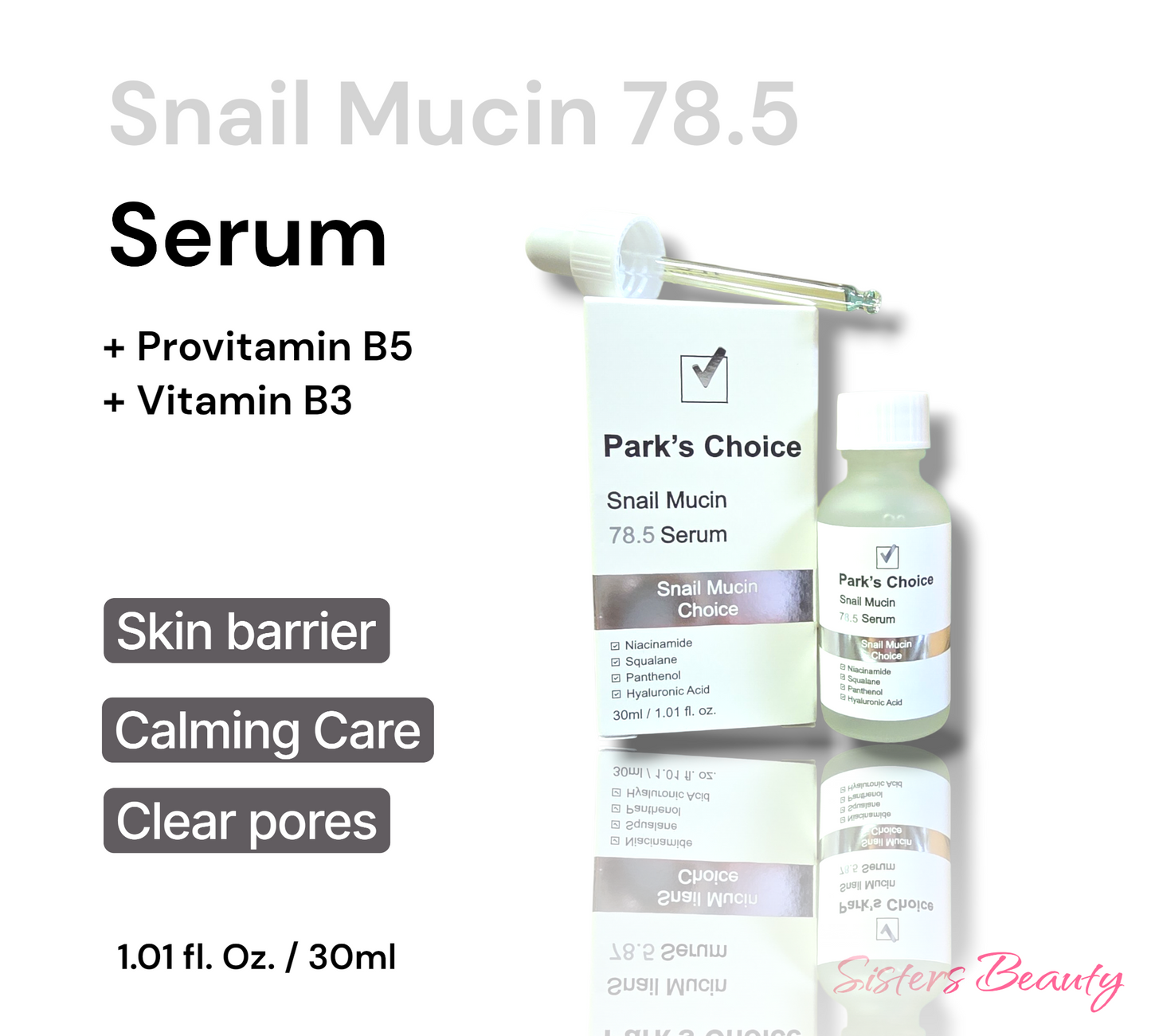 Park's Choice Snail Mucin 78.5 Serum 1.01 fl. oz.