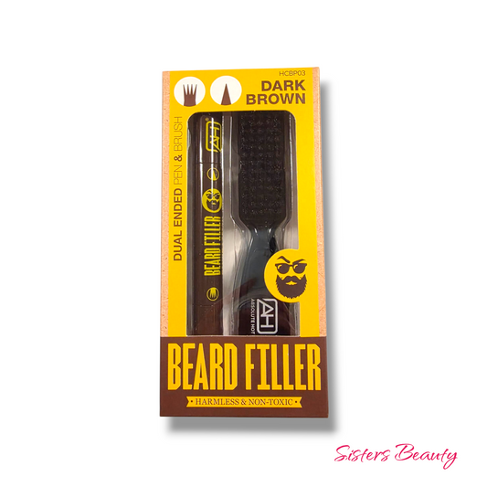 Absolute New York Dual Ended Black Beard Filler Pen & Brush
