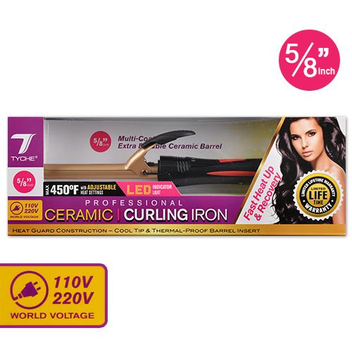 Tyche Professional Ceramic Curling Iron 5/8" #TCI060