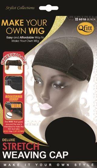Qfitt Deluxe Stretch Weaving Cap #5018 Black
