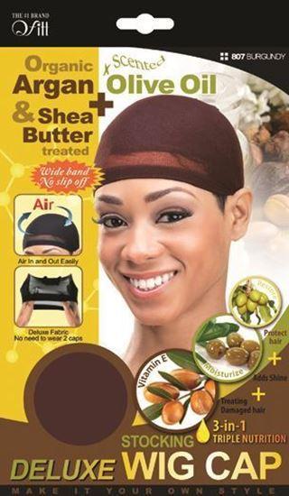Qfitt Organic Argan & Shea Butter + Olive Oil Deluxe Stocking Wig Cap