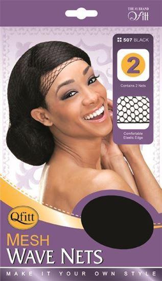 Qfitt Mesh Wave Nets #507 Black
