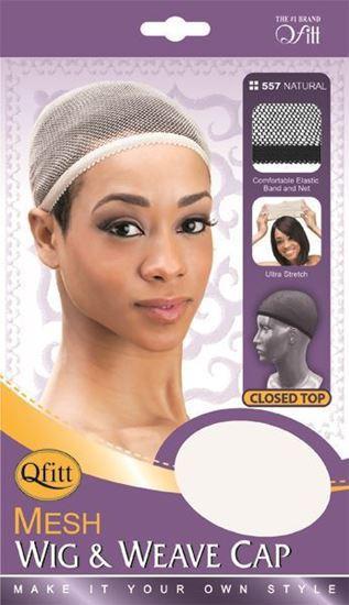 Qfitt Closed Top Mesh Wig & Weave Cap #557 Natural