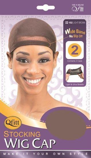 Qfitt Stocking Wig Cap #102 Light Brown