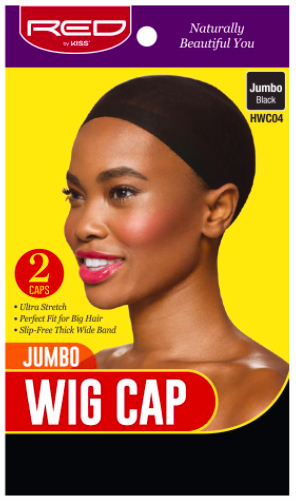Red by Kiss Jumbo Wig Cap #HWC04 Black