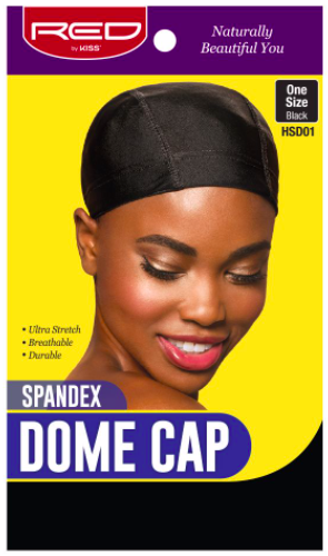 Red by Kiss Spandex Dome Cap #HSD01 Black
