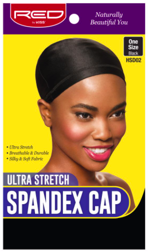 Red by Kiss Ultra stretch Spandex Cap #HSD02 Black