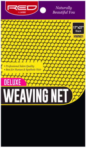Red by Kiss 17"x27" Deluxe Weaving Net #HWN01 Black