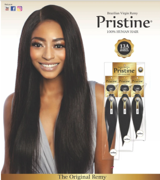 Mane Concept Pristine® Brazilian Virgin Remy 3pcs + Closure Bundle - Straight