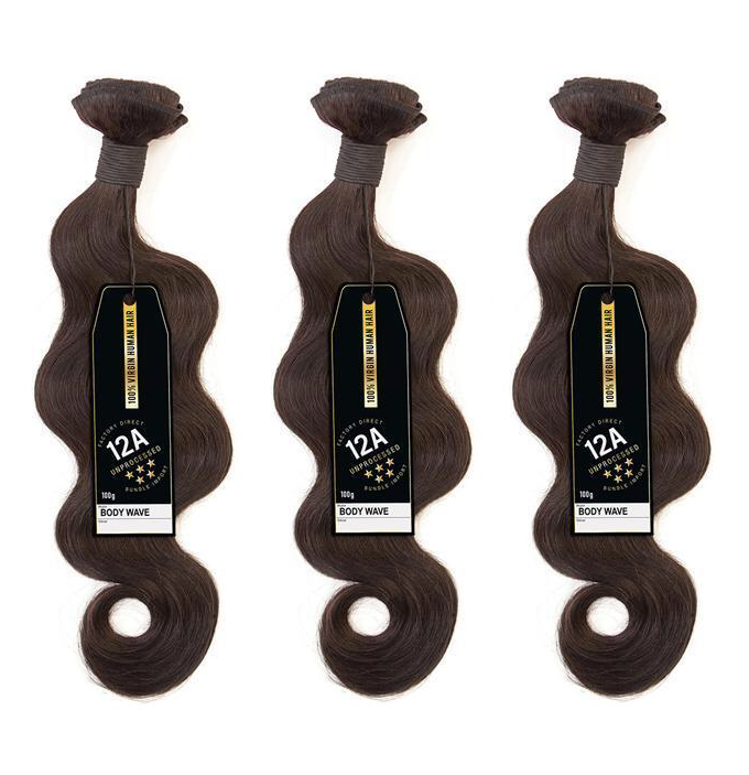 Sensationnel Bare&Natural 12A 100% Virgin Human Hair 3 Bundle - Body Wave