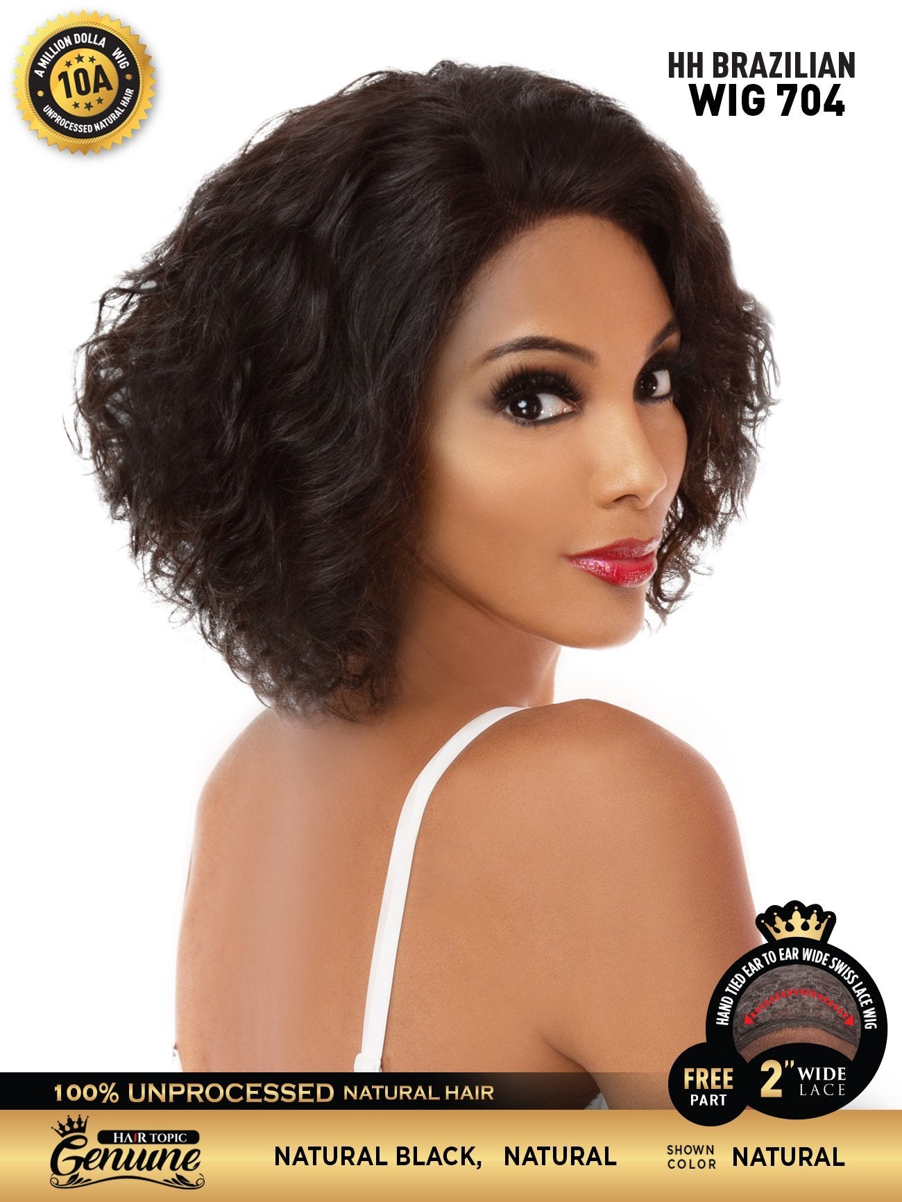 Hair Topic Genuine 10A HH Brazilian Wig 704
