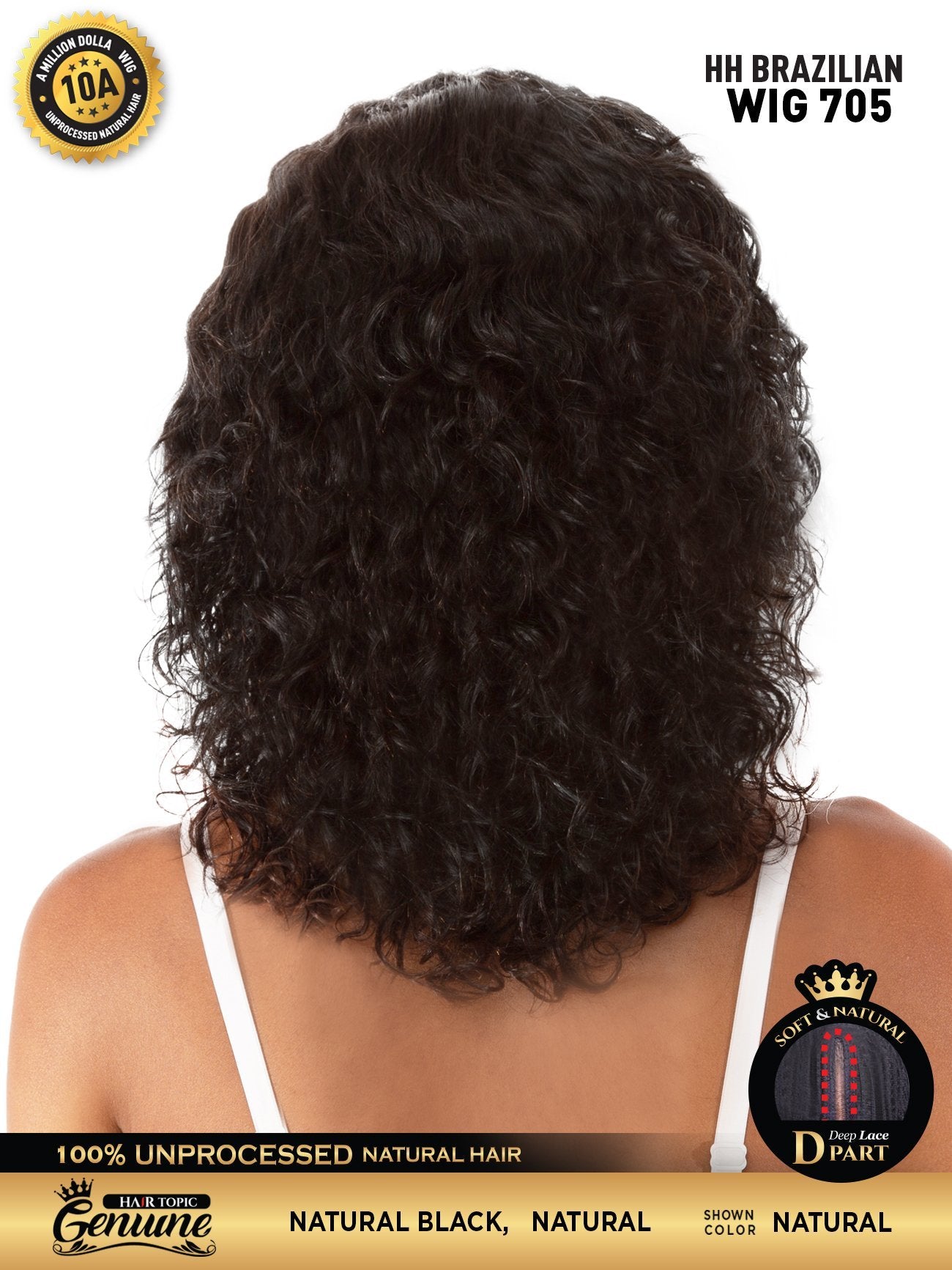 Hair Topic Genuine 10A HH Brazilian Wig 705