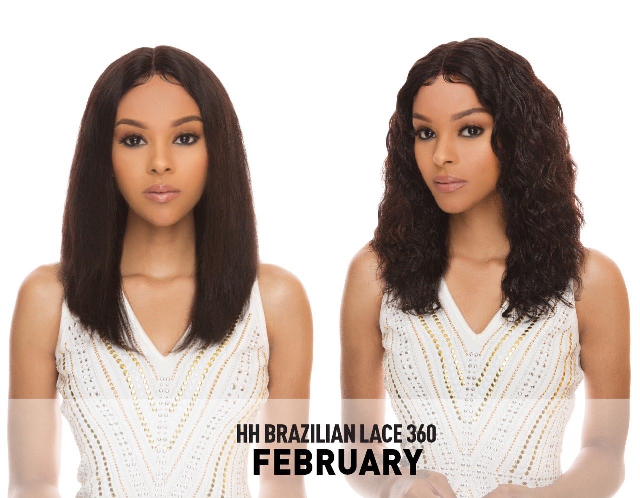 Hair Topic Genuine 10A HH Brazilian Lace 360 Wet & Wavy Wig February