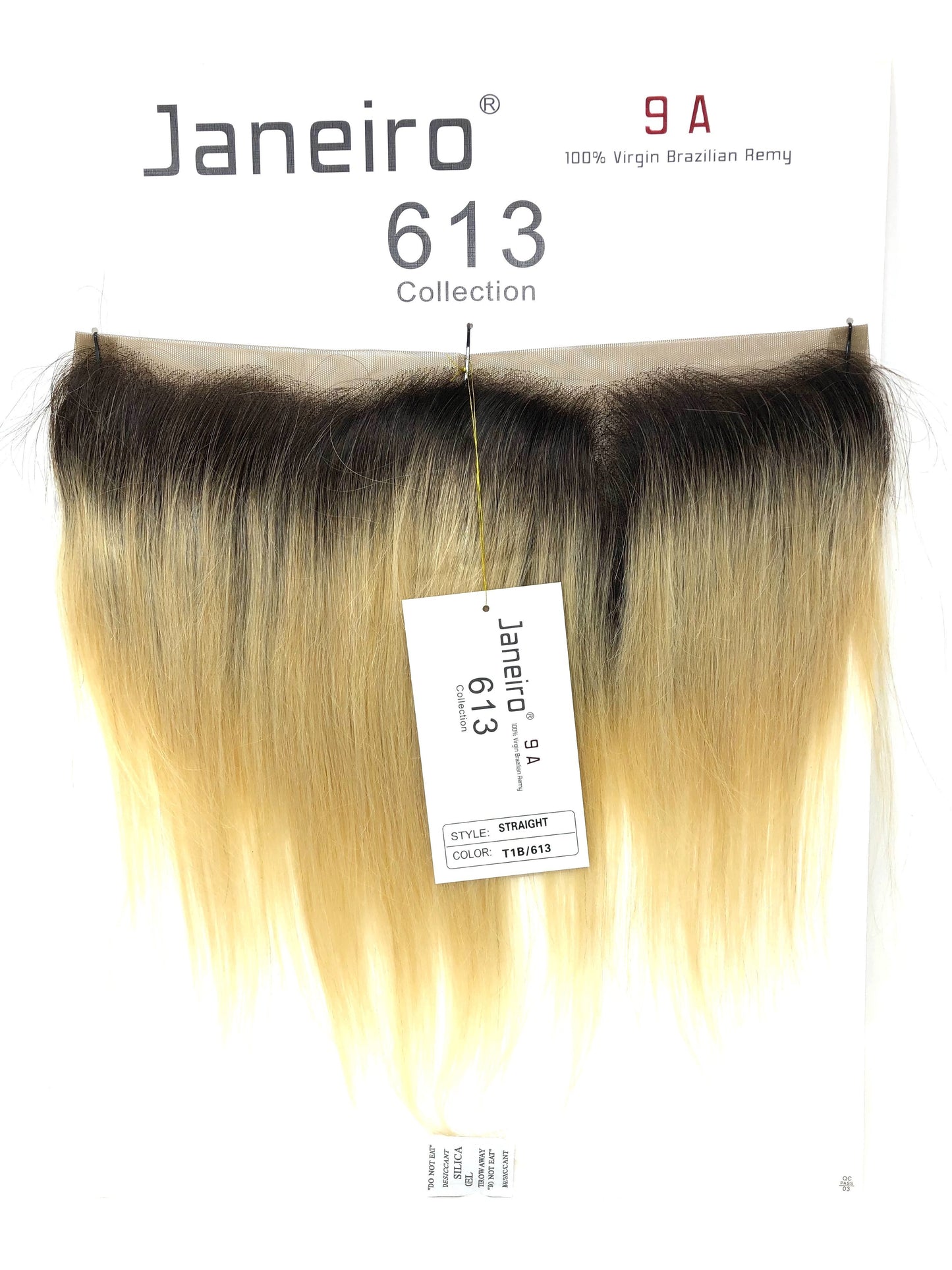 Janeiro 9A 100% Virgin Brazilian Remy 613 Collection - T1B/613 Straight 13x4 Frontal