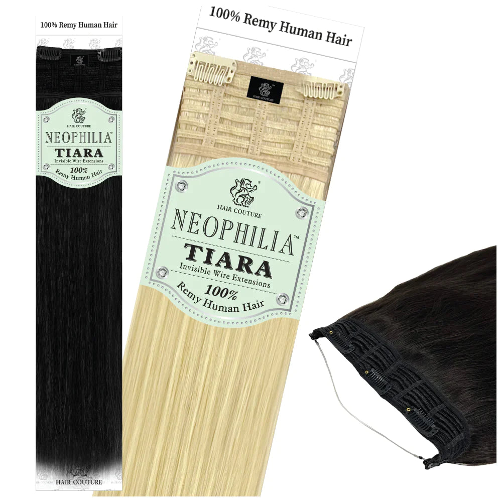 Hair Couture Neophilia Tiara 100% Remy Human Hair Invisible Wire Extensions