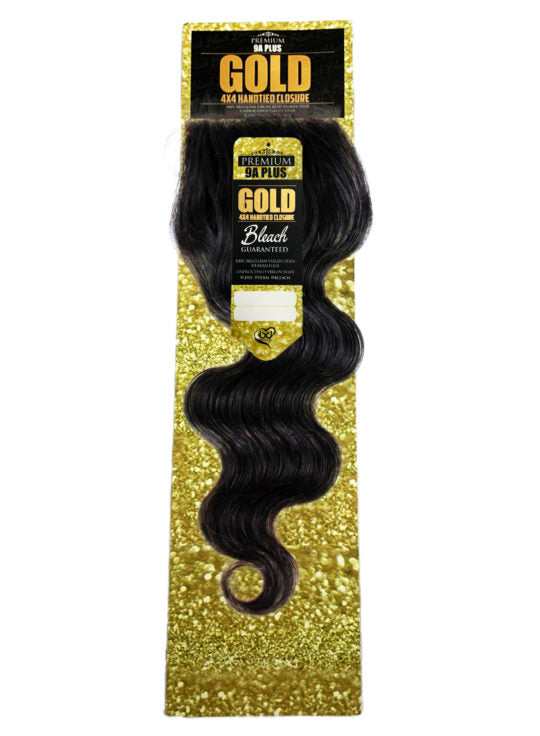 Beautiful Day Gold Bundle 100% Brazilian Virgin Remy Hair 4x4 Closure - Body Wave