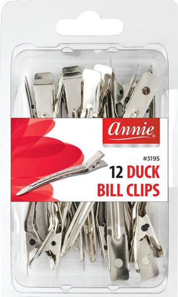 Annie 12 Duck Bill Clips