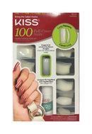 KISS 100 Full-Cover Nail Kit - Active Square Long