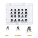 Kiss V-Luxe by iEnvy Extended 100% Real Mink Cluster Lashes