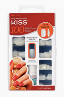 KISS 100 Full-Cover Nail Kit - Short Square Short Length