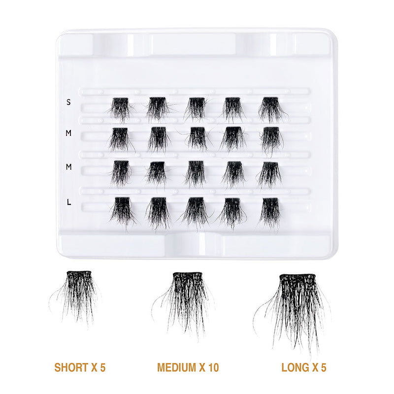 Kiss V-Luxe by iEnvy Extended 100% Real Mink Cluster Lashes