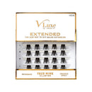 Kiss V-Luxe by iEnvy Extended Faux Mink Cluster Lashes