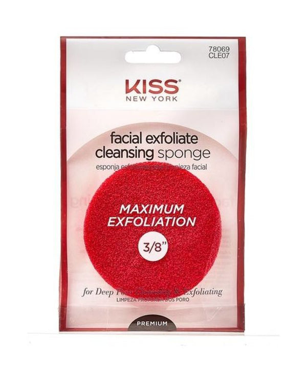 Kiss New York Facial Exfoliate Cleansing Sponge 3/8" #CLE07