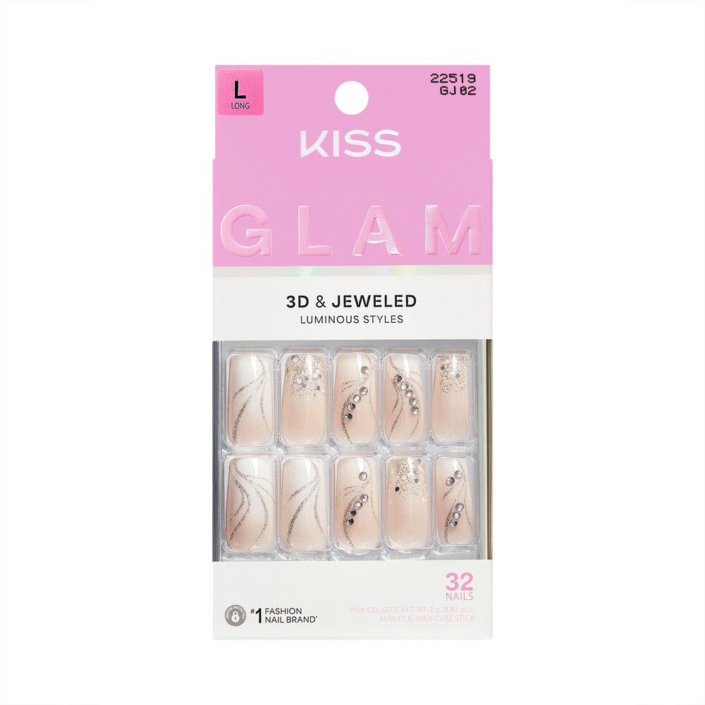 Kiss Glam Jeweled Nails