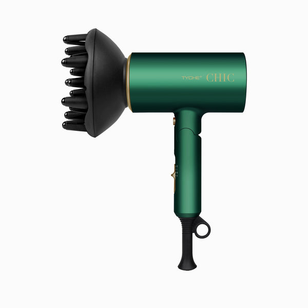 Nicka K New York Tyche Chic Hair Dryer with Diffuser - Green #HDCH03