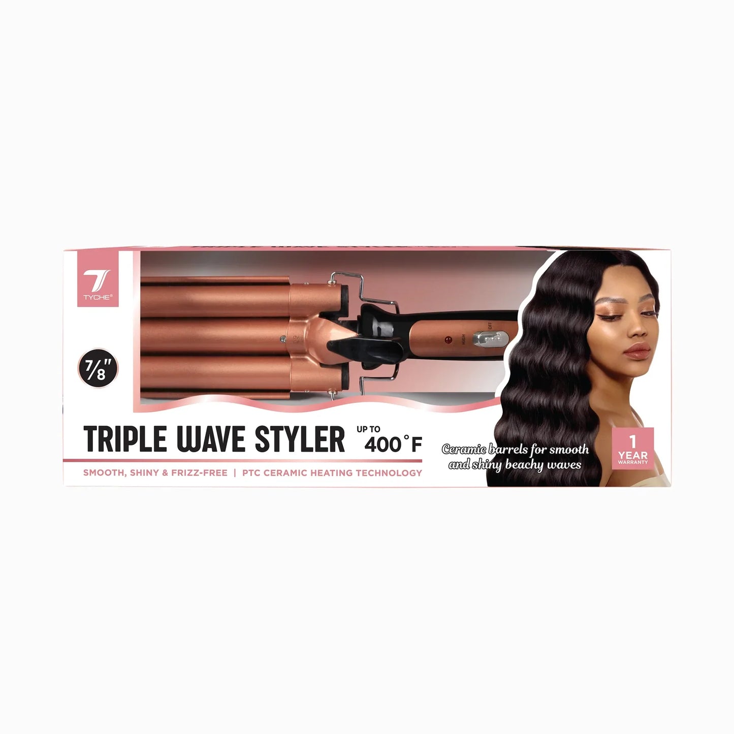 Nicka K New York Tyche Triple Wave Styler 7/8" #HRTW07