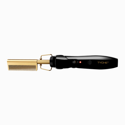 Nicka K New York Tyche Gold Pressing Comb - Double-Sided #HZPC03