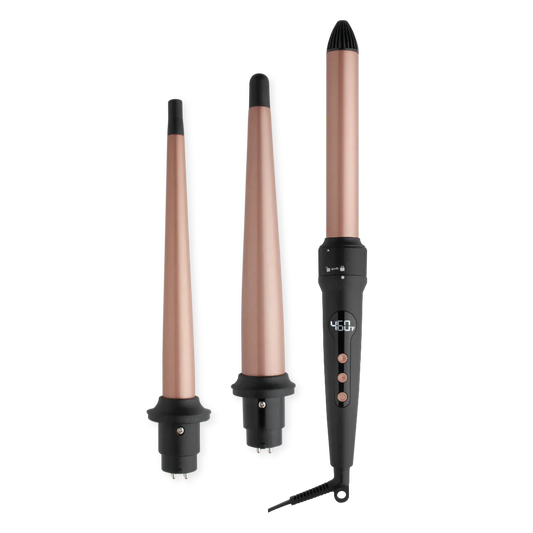 Annie Hot & Hotter 3 in 1 Interchangeable Digital Curling Wand Set #5997