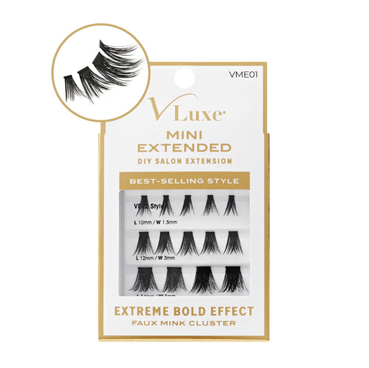 Kiss V-Luxe by iEnvy Faux Mink Lash Cluster Mini Extended