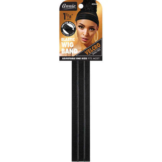 Annie Elastic Velcro Non-Slip Silicone Wig Band 1 1/8" #3445