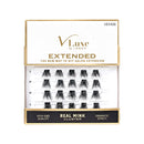 Kiss V-Luxe by iEnvy Extended 100% Real Mink Cluster Lashes