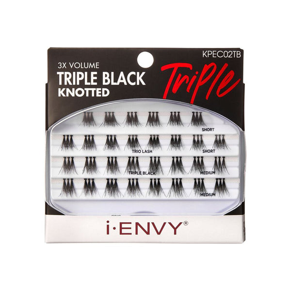 Kiss i•ENVY 3X Volume Triple Black Knotted Regular Trio Eyelashes