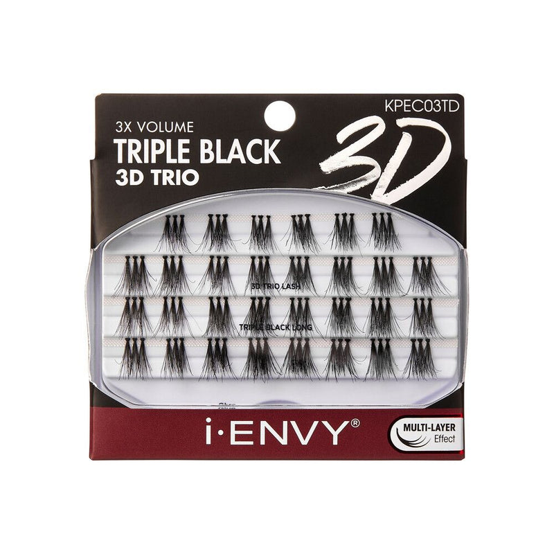 Kiss i•ENVY 3X Volume Triple Black 3D Trio Eyelashes