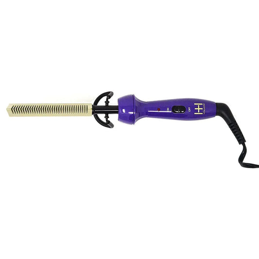 Annie Hot & Hotter Ceramic Electrical Pressing Comb Purple & Gold #5955