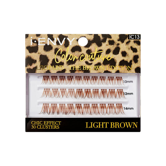 Kiss i•ENVY Color Couture Faux Mink Lash Clusters - Leopard