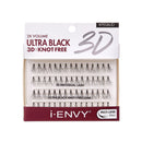 Kiss i•ENVY 2X Volume Ultra Black 3D Knot Free Individual Lash Long